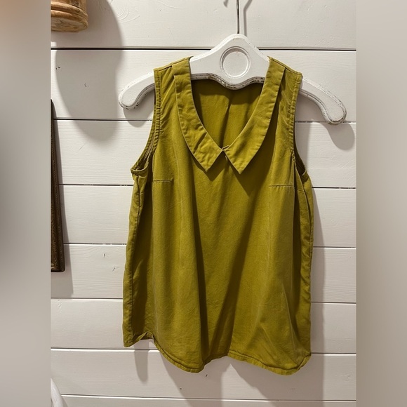 CHERRY BOBIN yellow/green blouse size XS - Picture 3 of 8